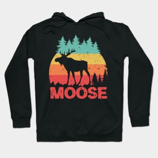 moose heartbeat lover,moose gift animal deer nature in alaska elk Hoodie